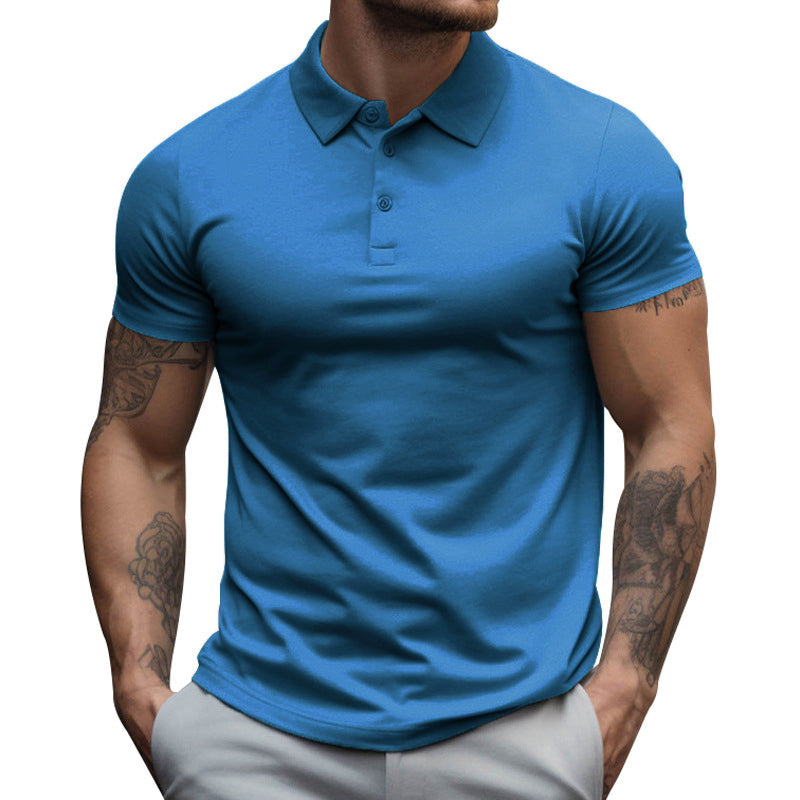 Herren Slim Fit Kurzarm Poloshirt aus Baumwolle