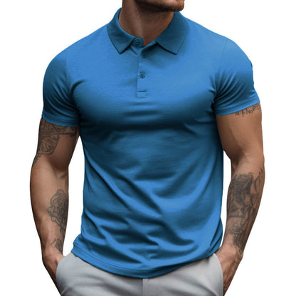 Herren Slim Fit Kurzarm Poloshirt aus Baumwolle