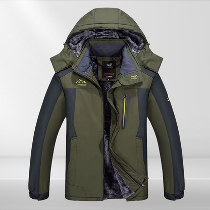 Herren Outdoor Winterjacke wasserdicht mit warmem Fleecefutter