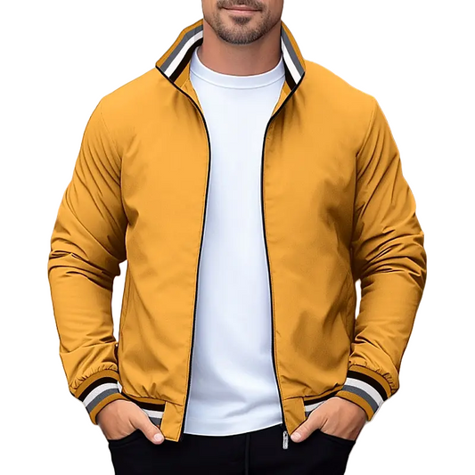 Herren Übergangsjacke mit Kragen aus Polyester für Alltag Sportlich