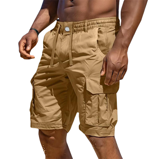 Leichte Herren-Cargoshorts mit Baumwollanteil für Abenteuer im Sommer