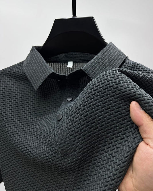 ⌛ Nur noch 3 Tage – 50 % auf alles! ⏰ Herren Polo-Shirt mit Kurzarm – Hemdkragen, Farbabrieb-freier Stoff, Vielseitig für Alltag & Büro