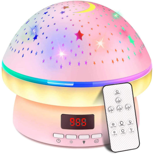 GlowLight – Magischer Sternenprojektor mit 16 Farbe & Timerfunktion