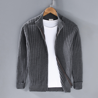 Premium Herren Strickjacke aus Baumwolle