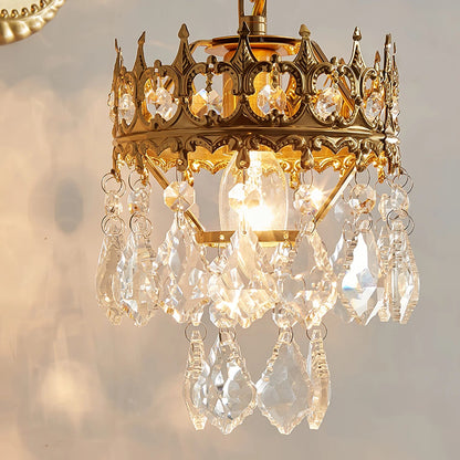 Klassische Kristall Wandleuchte mit warmem LED-Licht