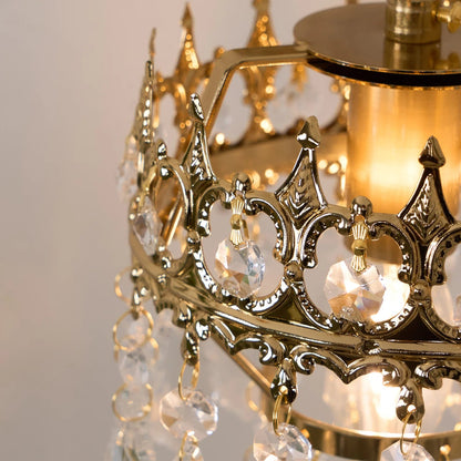 Klassische Kristall Wandleuchte mit warmem LED-Licht