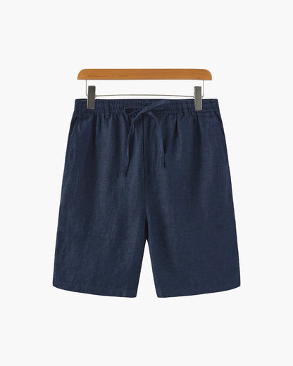 Herren Leinen-Shorts mit Kordelzug