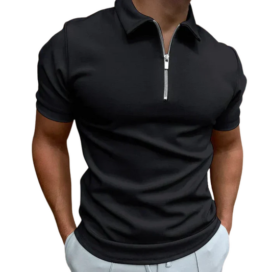Herren Polo Shirt mit Reißverschluss