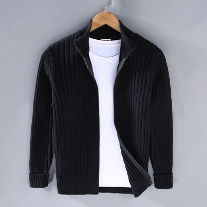 Premium Herren Strickjacke aus Baumwolle