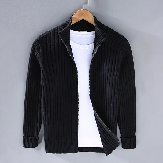 Premium Herren Strickjacke aus Baumwolle