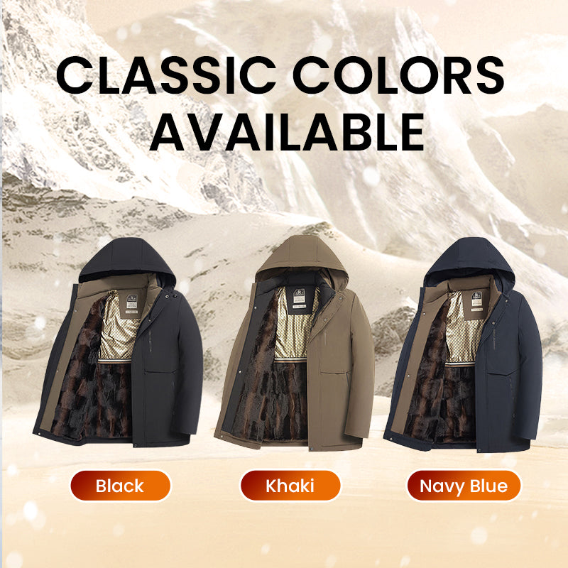🔥Black-Friday-Mega-Angebot – 50 % Rabatt!🔥Isolierter Parka mit Kapuze für Herren