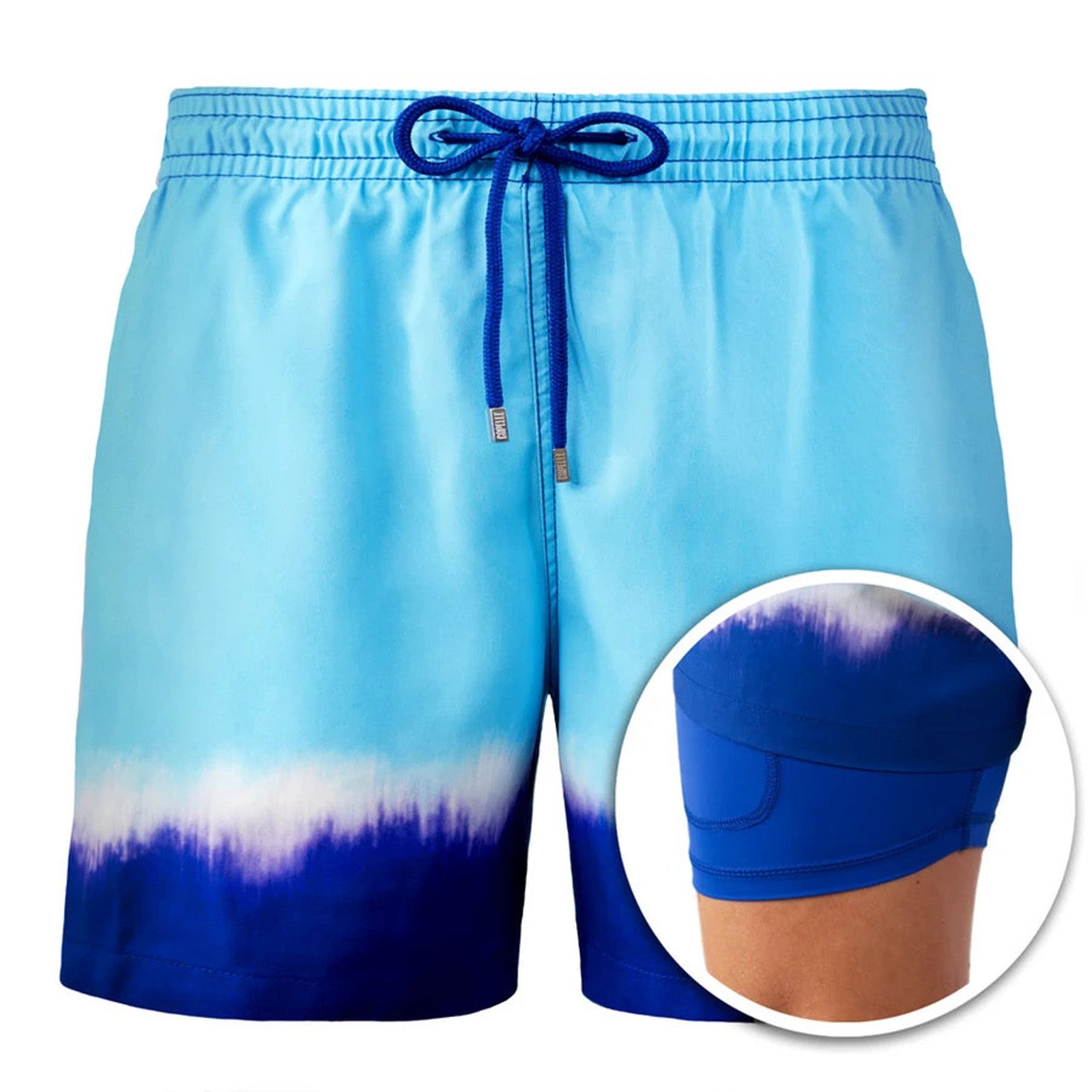Herren Badeshorts mit Innenfutter und elastischem Kordelzug