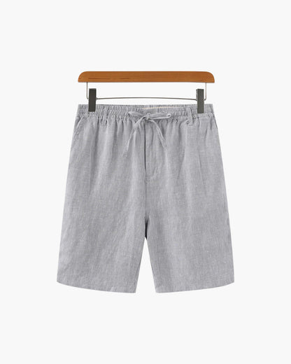 Herren Leinen-Shorts mit Kordelzug