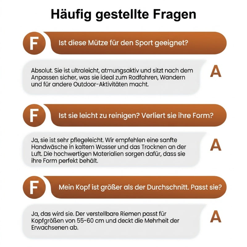Leichte Kappe aus atmungsaktivem Mesh ohne Schirm