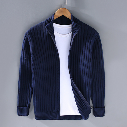 Premium Herren Strickjacke aus Baumwolle