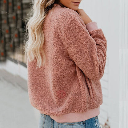Damen Fleecejacke mit Reißverschluss für Alltag und Freizeit