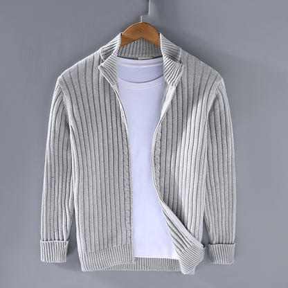 Premium Herren Strickjacke aus Baumwolle
