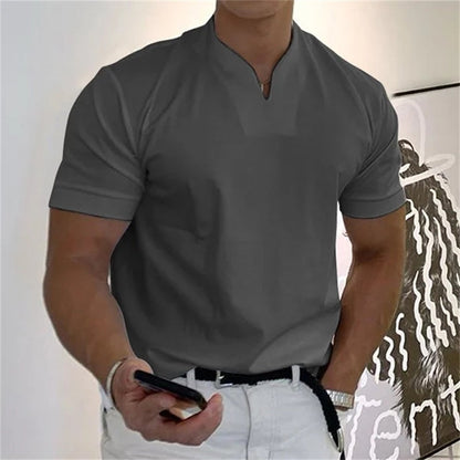 🏋️ Sportliches Herren V-Shirt aus Baumwolle – Ideal für Training & Freizeit