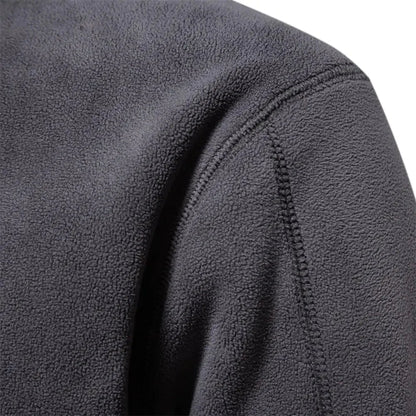 Arne | Fleecegefüttertes Sweatshirt mit hohem Kragen und verstellbarem Saum