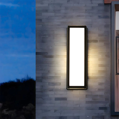 Moderne schwarze Hardware wasserdichte LED -Wandleuchte im Freien