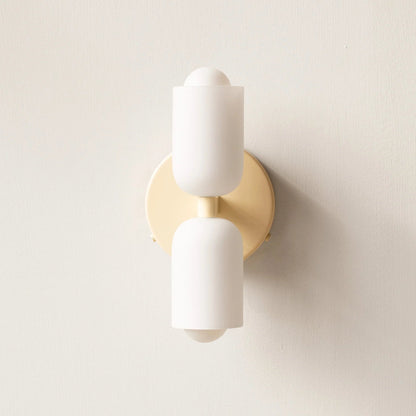 Creative Kerzenform Doppelkopfwandlampe