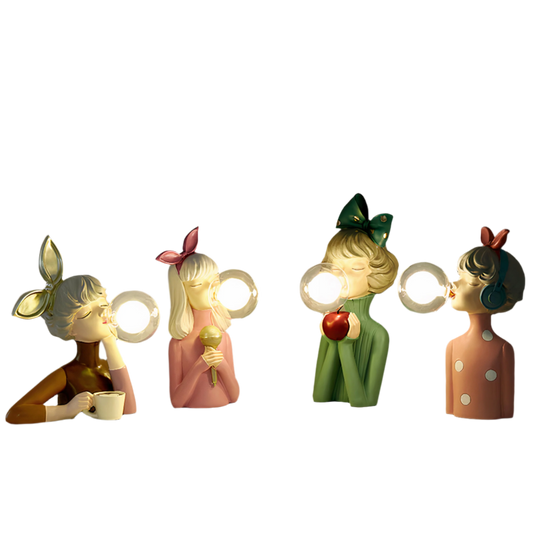 SorellaLuce Tischlampe Skulptural Modern Beige für Wohnzimmer