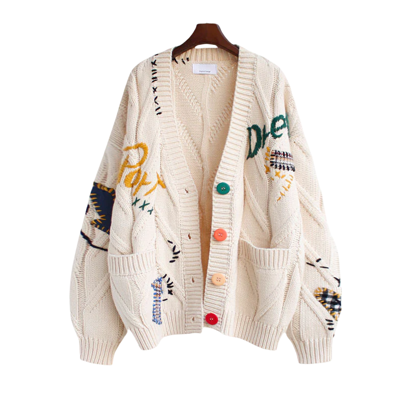 Damen Cardigan Strickjacke Casual