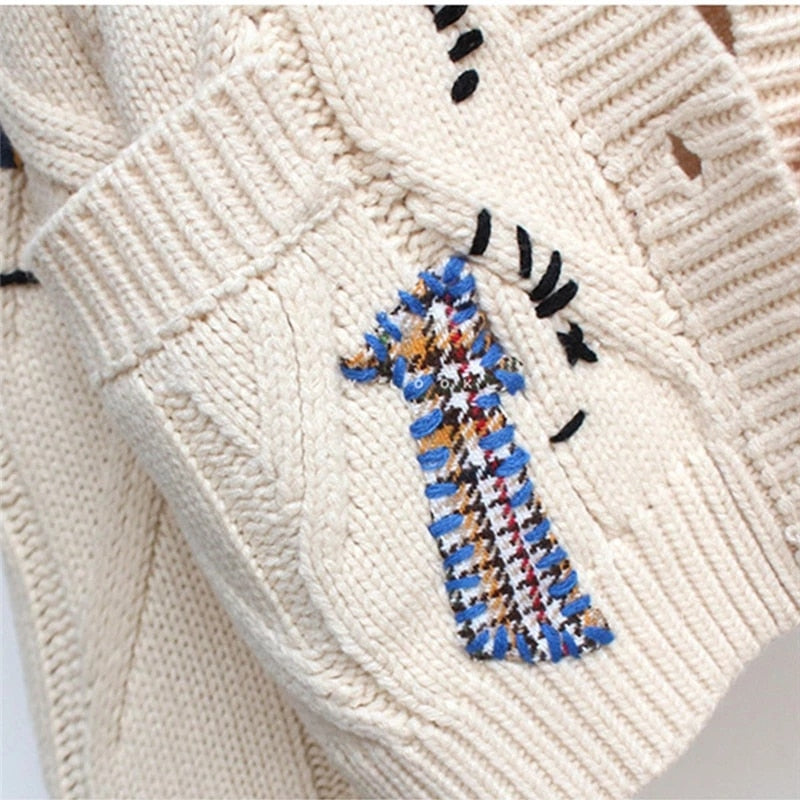 Damen Cardigan Strickjacke Casual