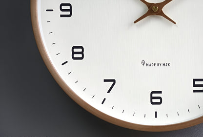Minimalistische Holz Wanduhr Rund