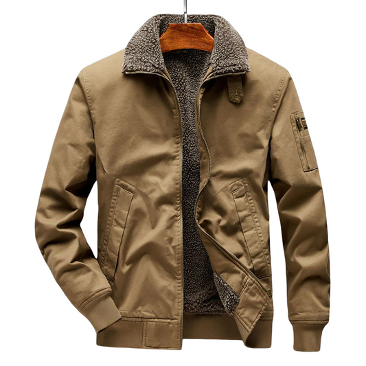 Gefütterte Herren-Fleecejacke für kalte Wintertage