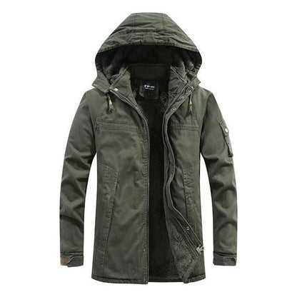 Herren Winterjacke Urban Militär mit Kapuze