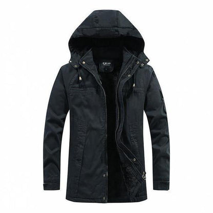 Herren Winterjacke Urban Militär mit Kapuze
