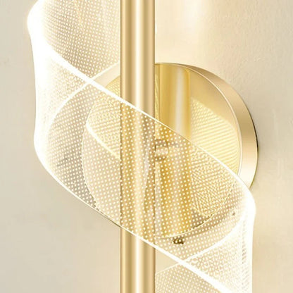 Nordisches minimalistisches Spiralwandlicht