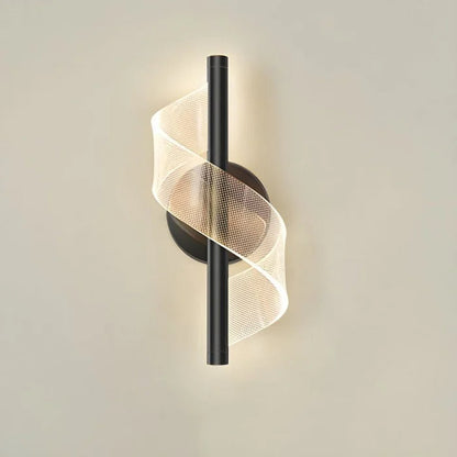 Nordisches minimalistisches Spiralwandlicht
