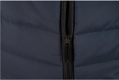 Herren Strickjacke mit Reißverschluss und hohem Kragen