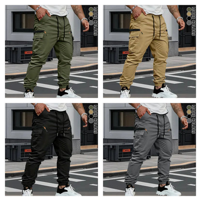Stretch-Arbeitshose für Herren aus Frottee – lässiger Retro-Schnitt | Ganzjährig tragbar