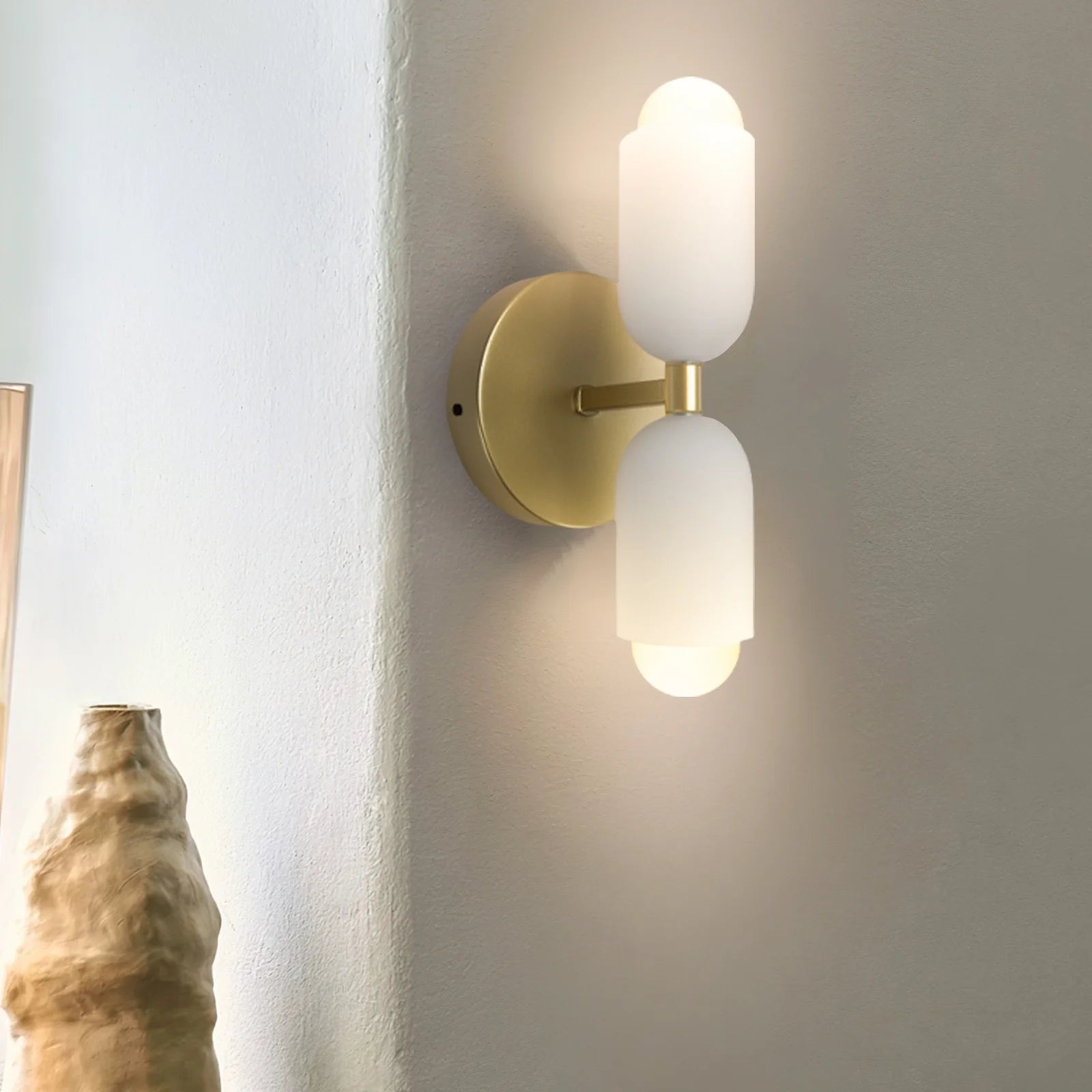 Creative Kerzenform Doppelkopfwandlampe