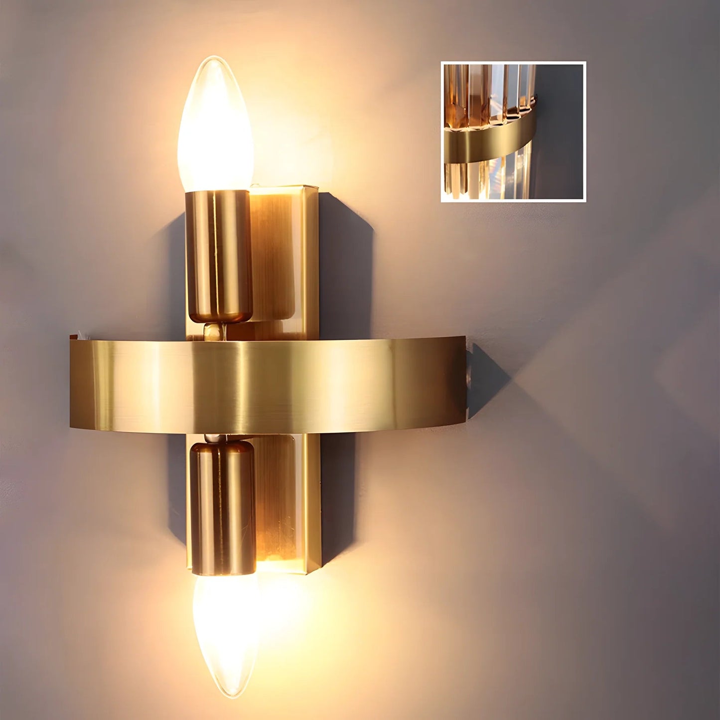 Moderner schicker Edelstahl luxuriöses Wandleuchte