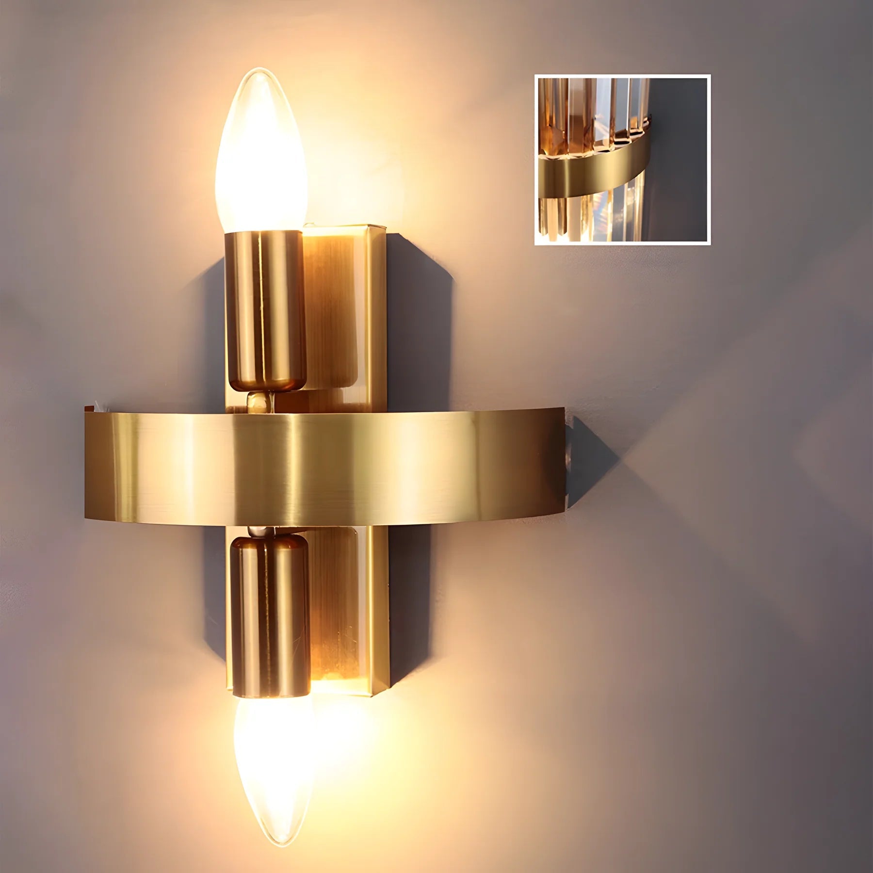 Moderner schicker Edelstahl luxuriöses Wandleuchte