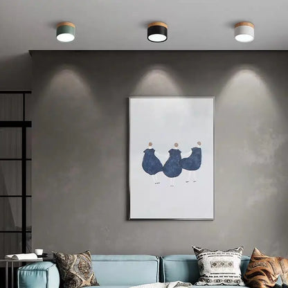 LumiNord – Moderne dimmbare LED Deckenleuchte mit Holzdesign