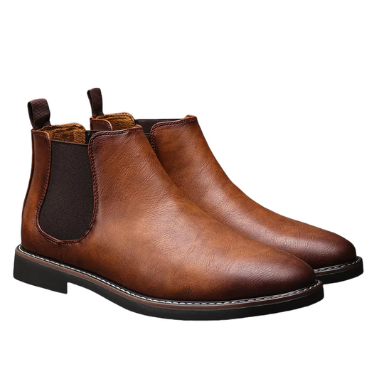 Eleganter Herren Chelsea-Stiefel aus Leder