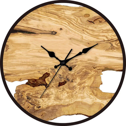 Holzoptik Wanduhr mit