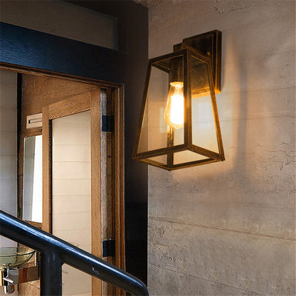 Retro nordische industrielle Wandlampe im Freien