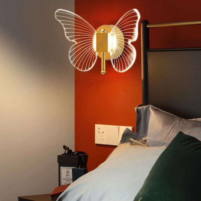 Nordische Luxus -Schmetterlingswandlampe