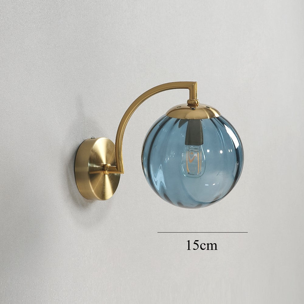 Farbige Wassermelonglaswandlampe