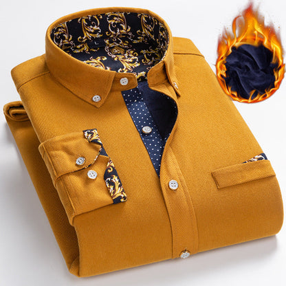 ✨ Herren Samtgewebe Hemd - Elegante Struktur mit Atmungsaktivem Tragekomfort für Business & Freizeit 🌟💼