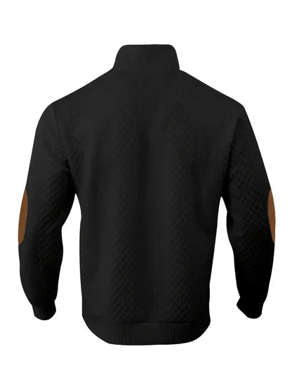 Outdoor-Strickpullover mit Patches für Herren