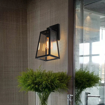 Retro nordische industrielle Wandlampe im Freien