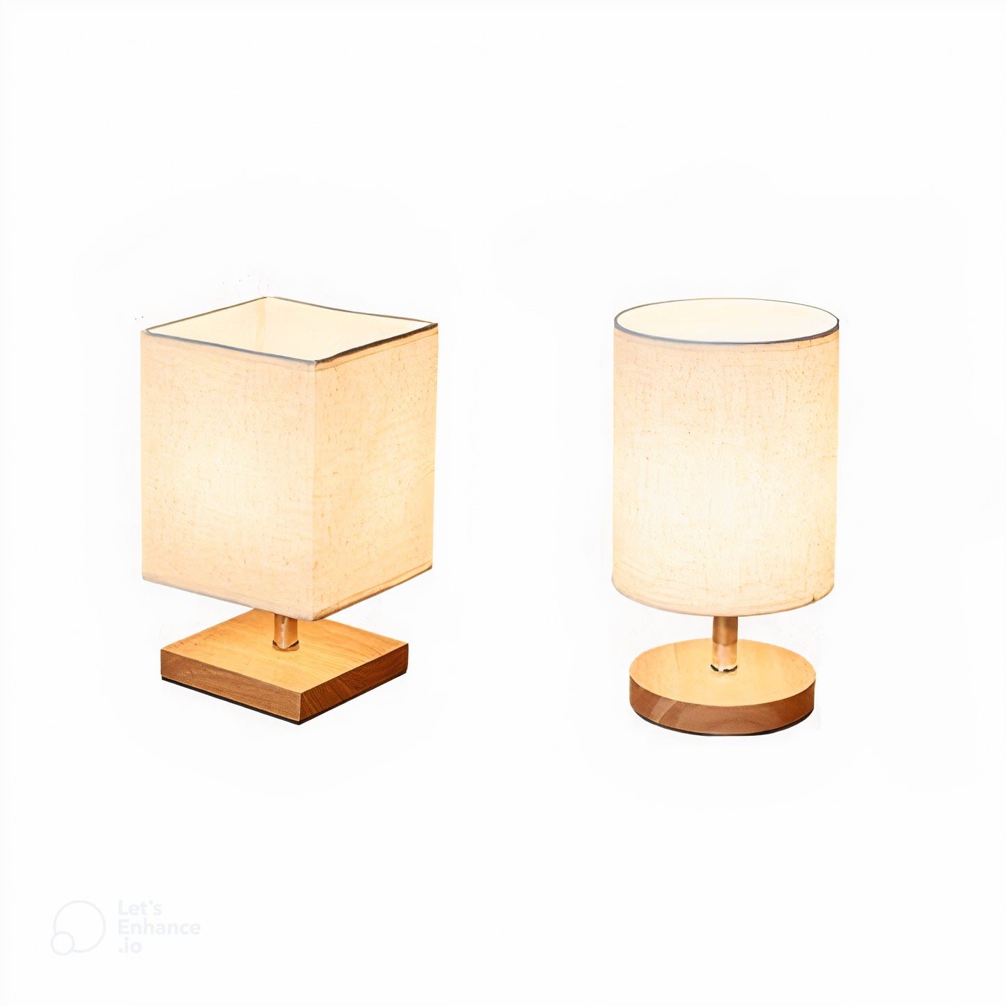 LinnenHout - Minimalistische Tischlampe