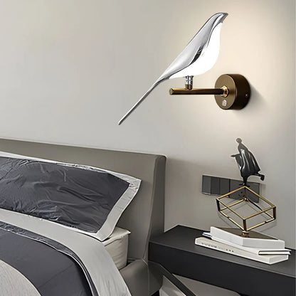 Moderne LED -Kunstdesign Vogel Wandleuchte